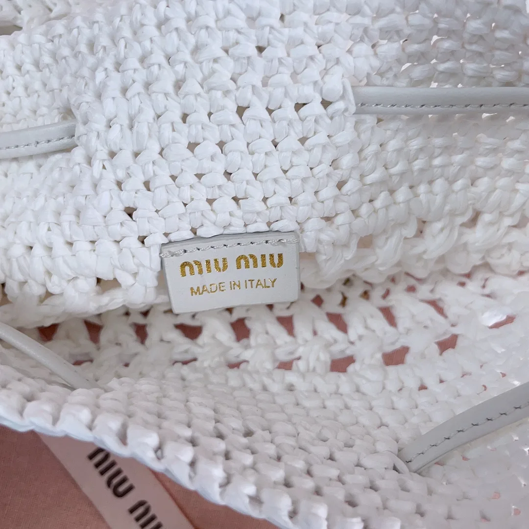 Miu Miu Woven Leather Bucket Bag product photo from LabelPicks