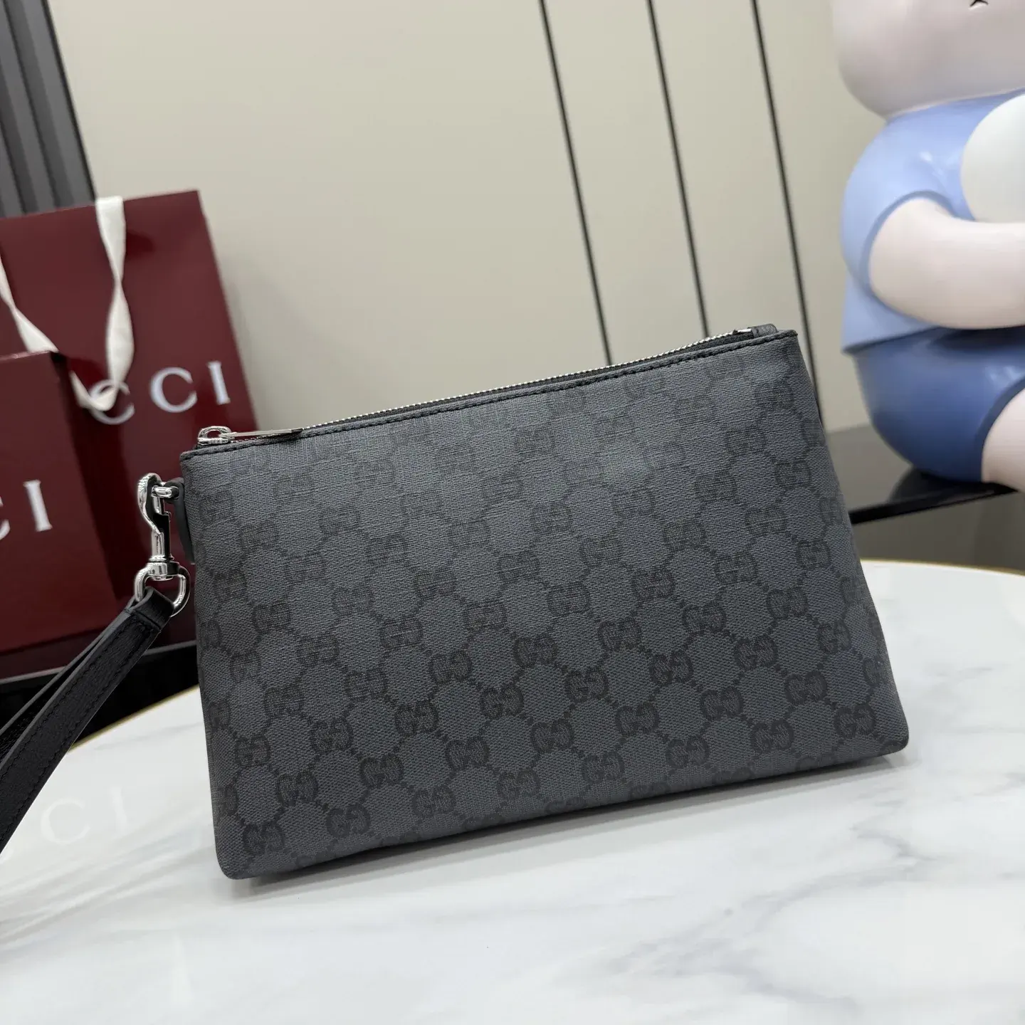 Gucci Black Generation Canvas and Leather Clutch product photo from LabelPicks