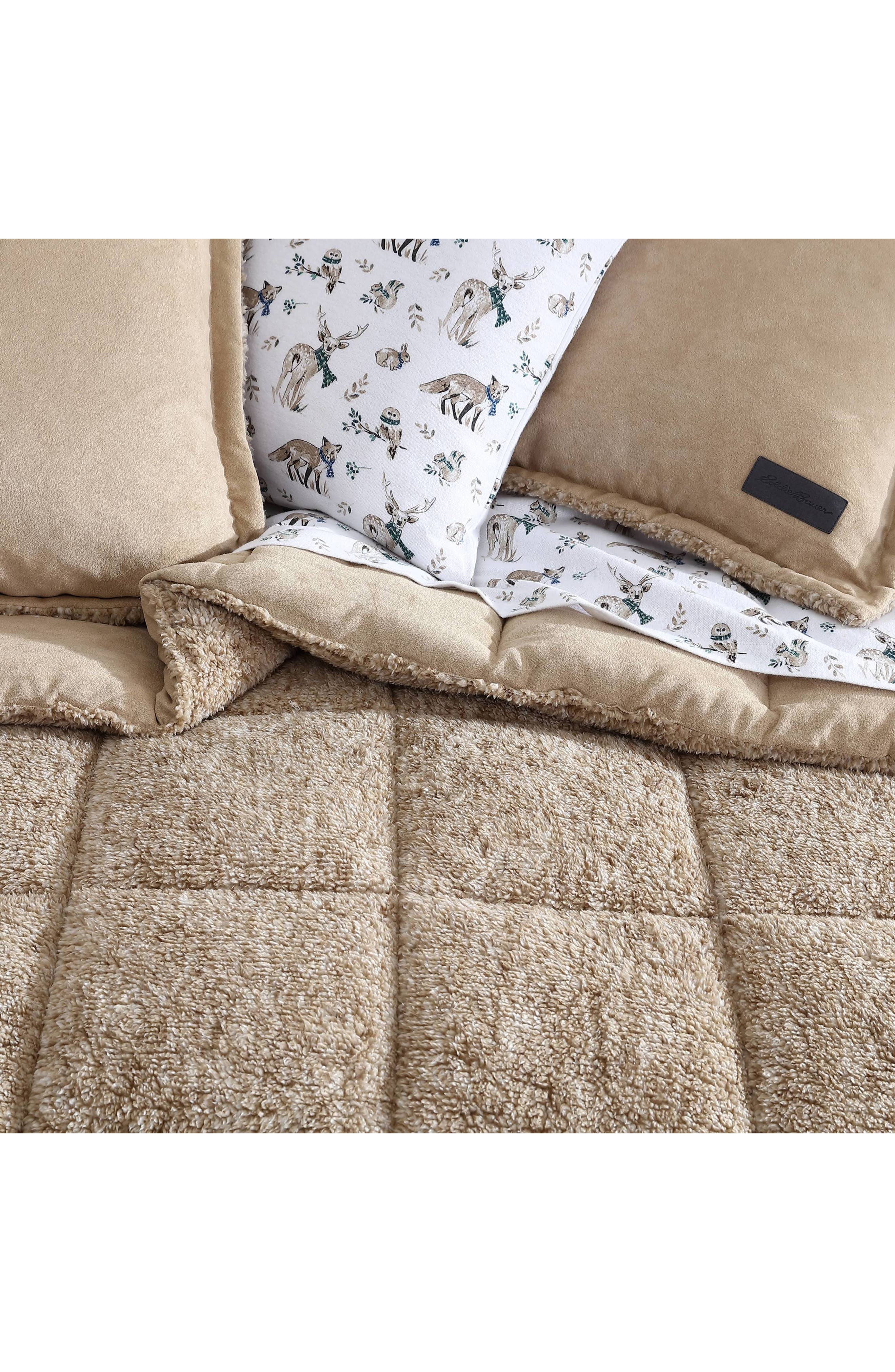 Eddie Bauer Sherwood Reversible Faux Shearling Comforter Set
