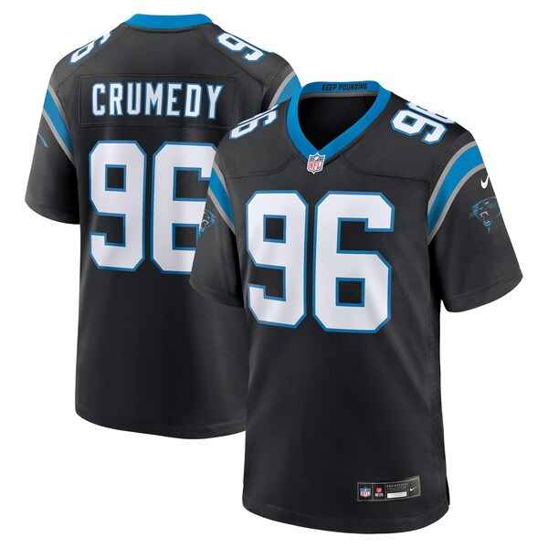 Jaden Crumedy Carolina Panthers Nike  Game Jersey -  Black