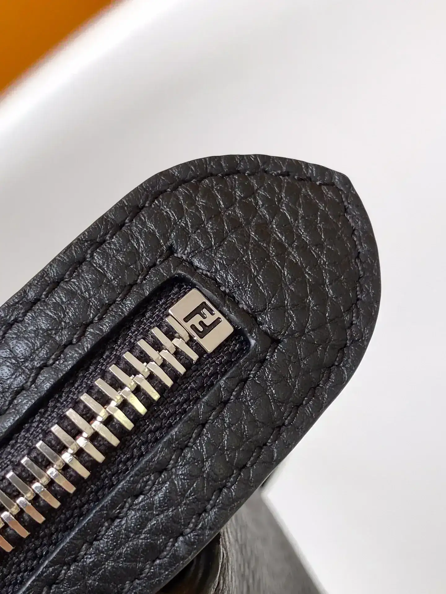 Fendi Gold Calfskin Top Handle Bag product photo from LabelPicks