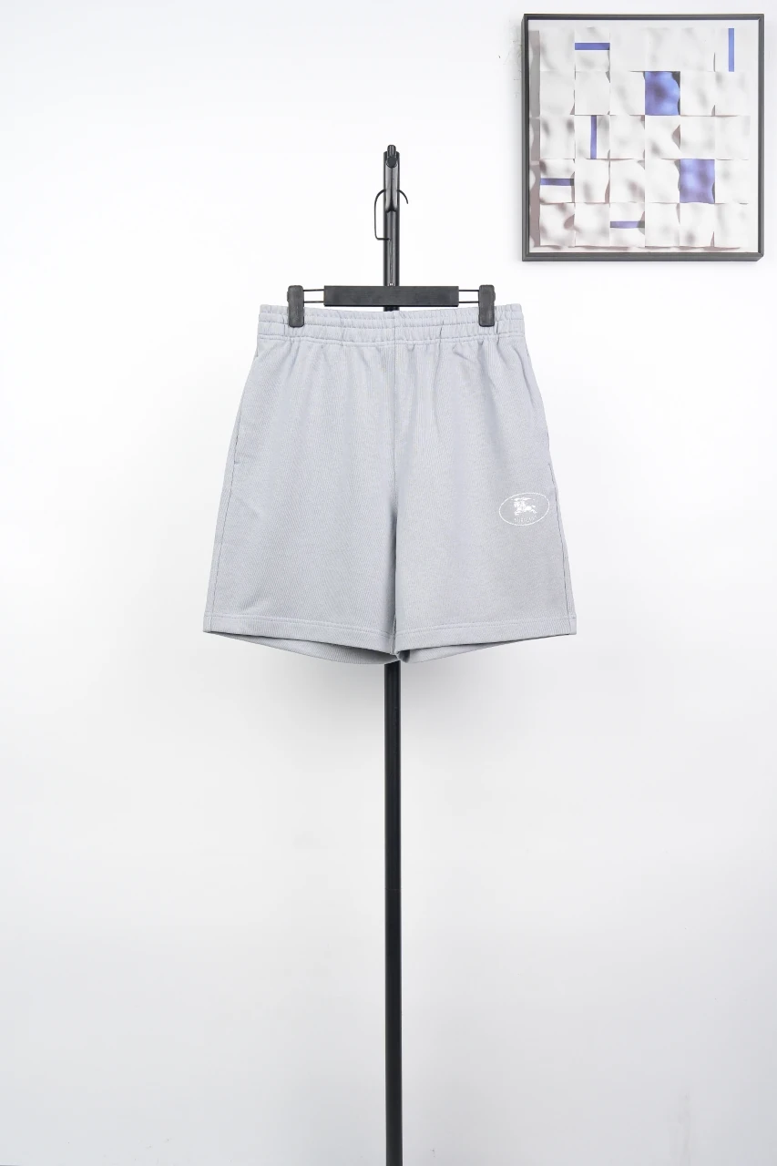 Burberry Light Grey Equestrian Knight Embroidered Casual Shorts product photo from LabelPicks