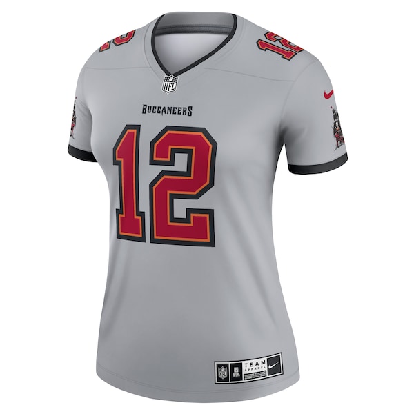 Tom Brady Tampa Bay Buccaneers Nike Women's Inverted Legend Jersey - Gray