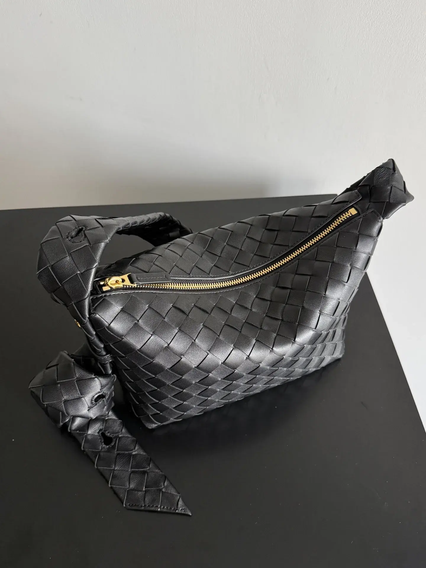 Bottega Veneta Brown Knot Intrecciato Woven Leather Hobo Bag product photo from LabelPicks