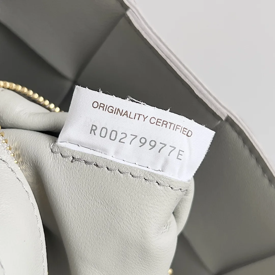 Bottega Veneta Cassette Grey Intrecciato Woven Leather Shoulder Bag product photo from LabelPicks