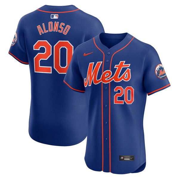 Pete Alonso New York Mets Nike 2nd Alternate Elite Player Jersey - Royal/White