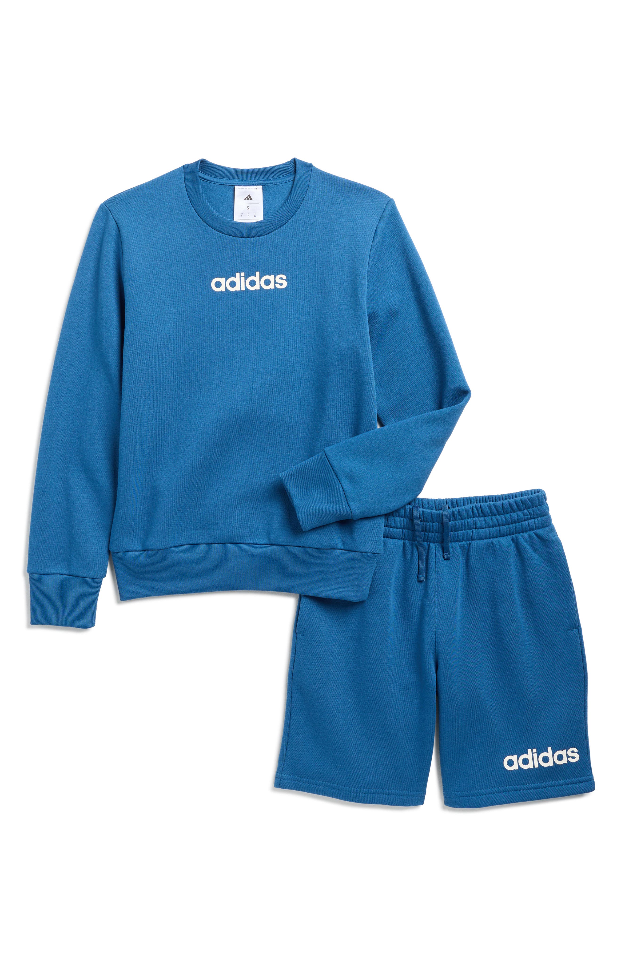 adidas Kids' Fleece Sweatshirt & Shorts Set