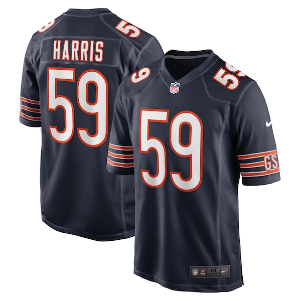 Jalen Harris Chicago Bears Nike Team Game Jersey -  Navy