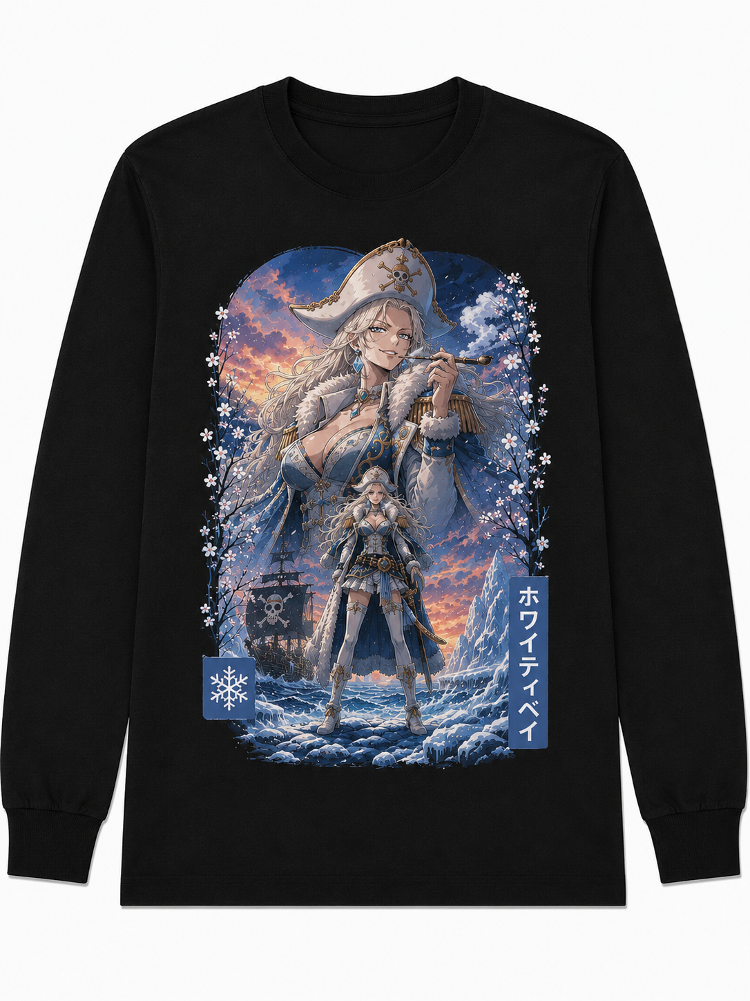 Remera Anime Whitey Bay One Piece Manga Corta