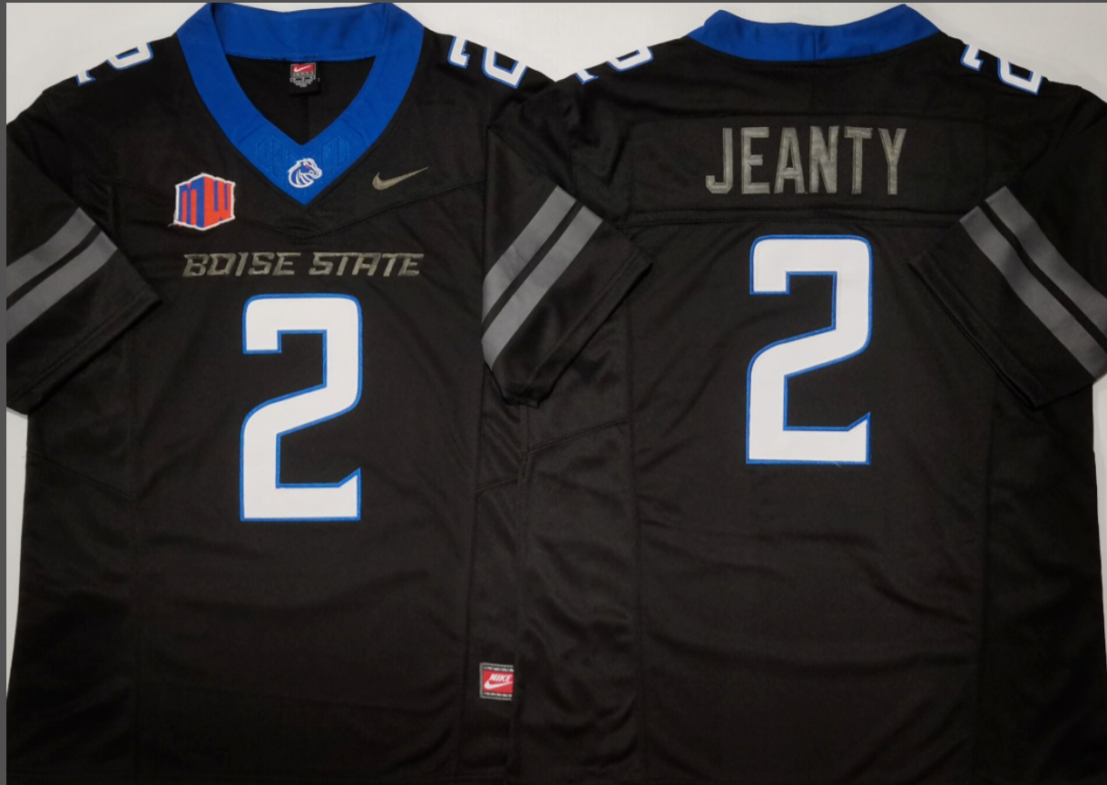 Sione JeantyNCAA Boise State Broncos Nike Vapor Limited Jersey