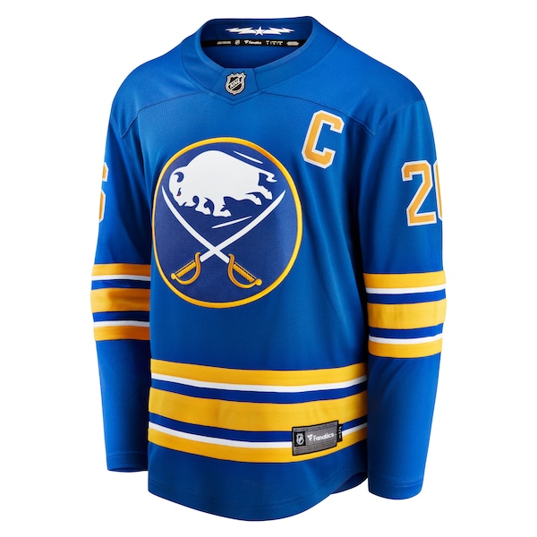 Rasmus Dahlin Buffalo Sabres  Home Captain Patch Breakaway Jersey - Royal