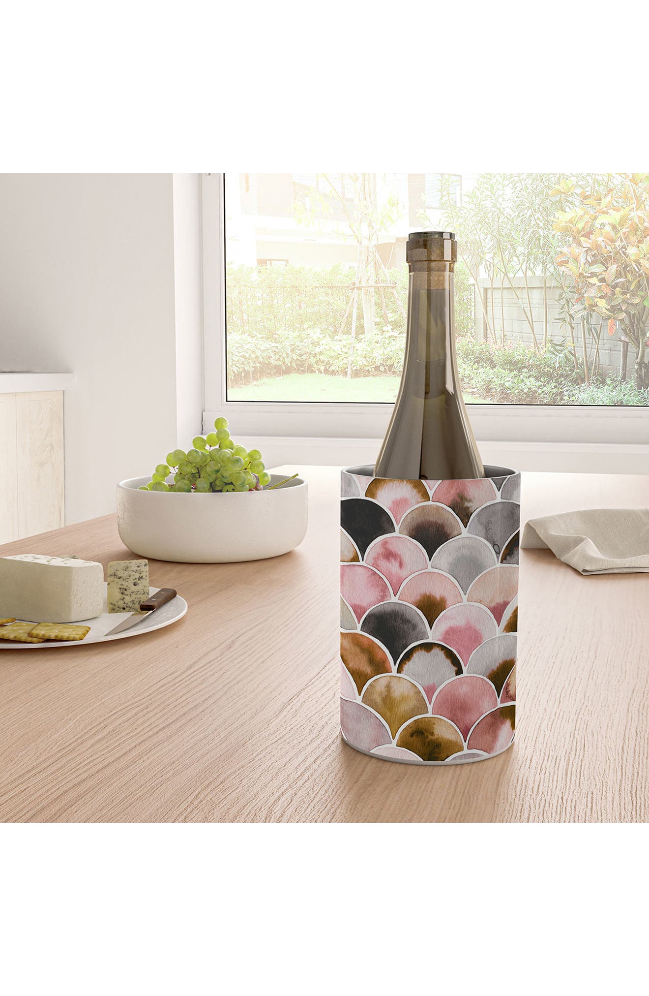 Deny Designs Deco Scales Print Stainless Steel Wine Chiller