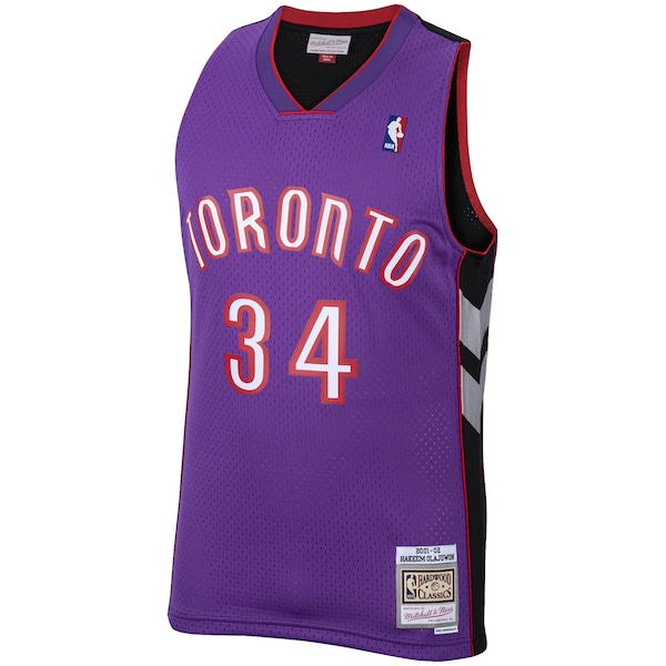 Hakeem Olajuwon Toronto Raptors 2001/02 Hardwood Classics Swingman Jersey - Purple