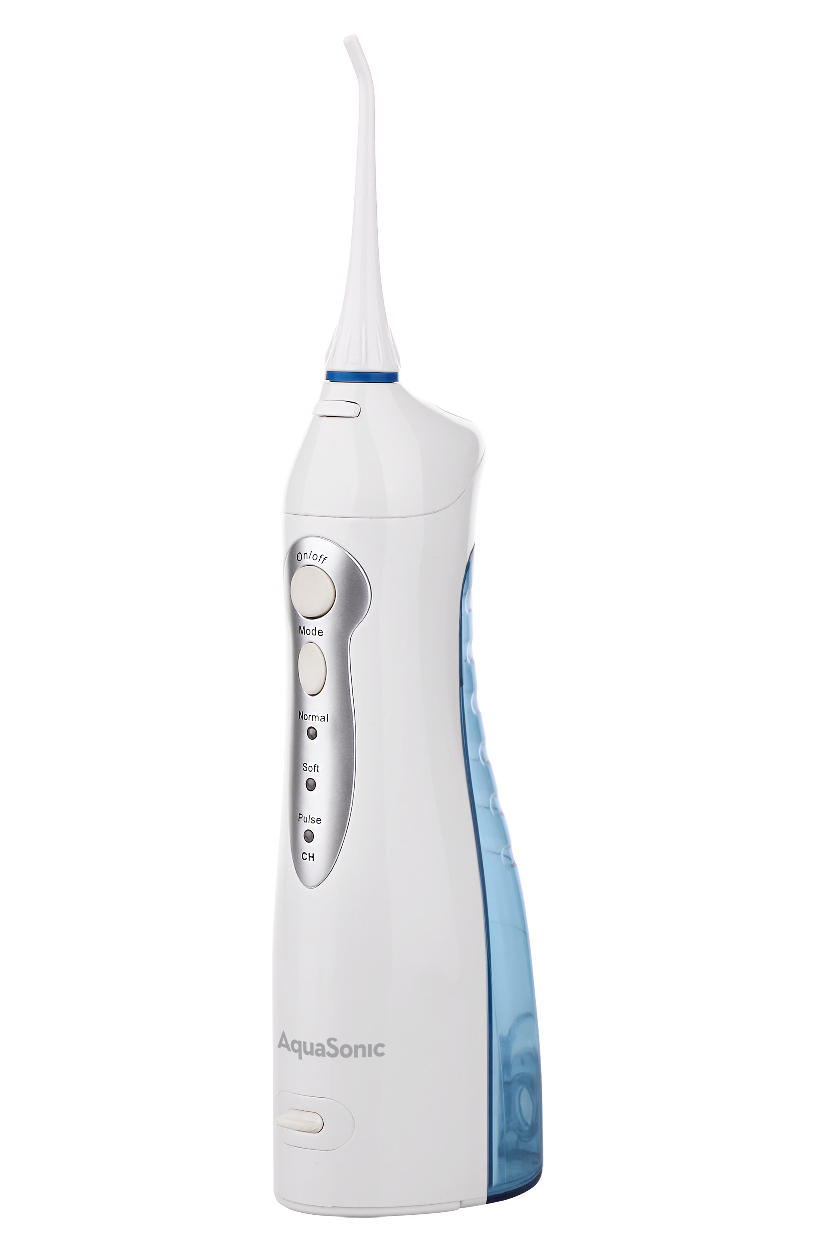 AQUASONIC Vibe Series Ultra-Whitening Electric Toothbrush & Aqua Flosser Set