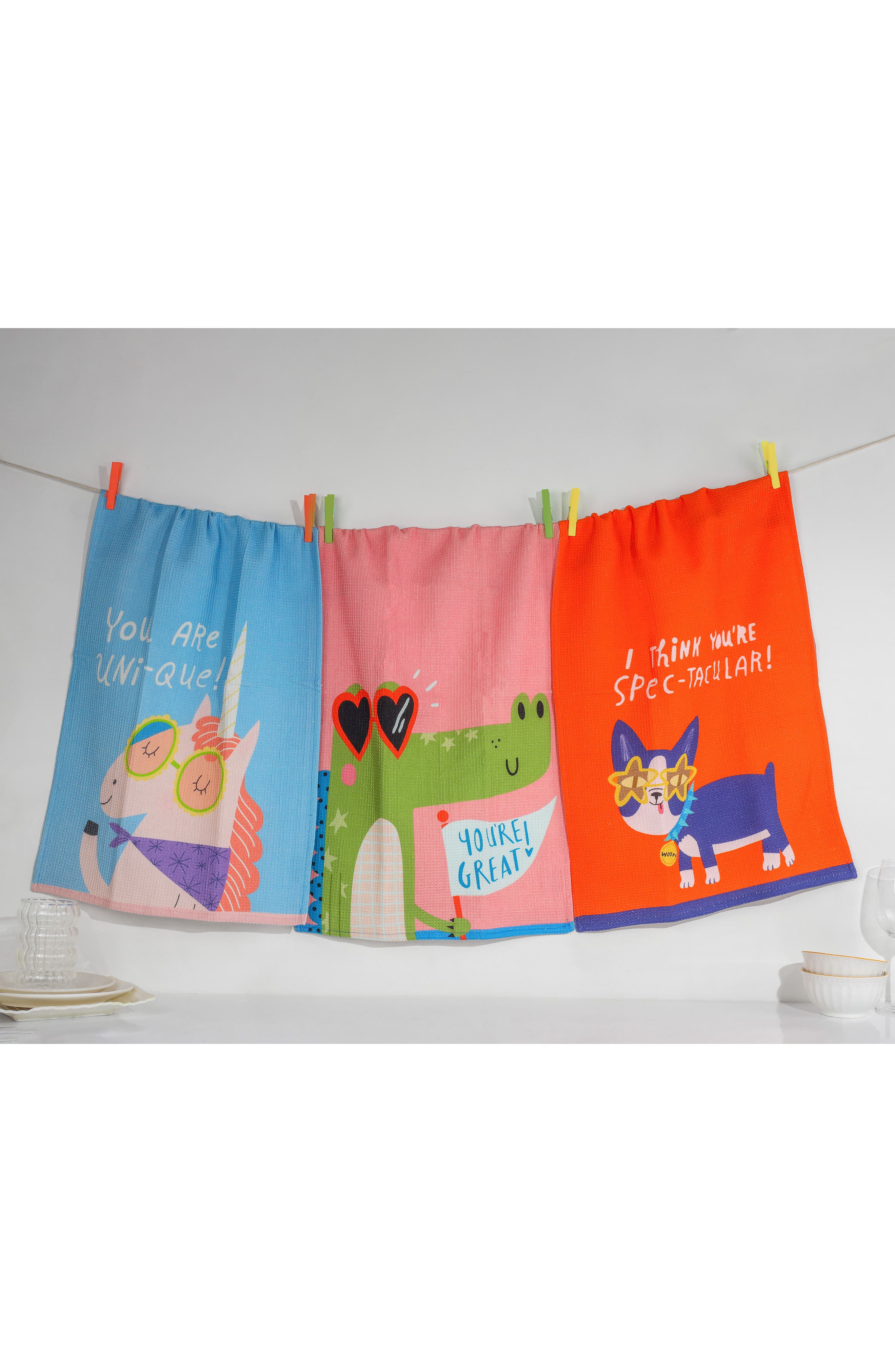 Tiramisu Set of Three Whimsical Wonders Kitchen Towels