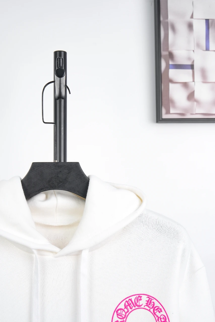 Chrome Hearts White Pink Sanskrit Scroll Hoodie product photo from LabelPicks