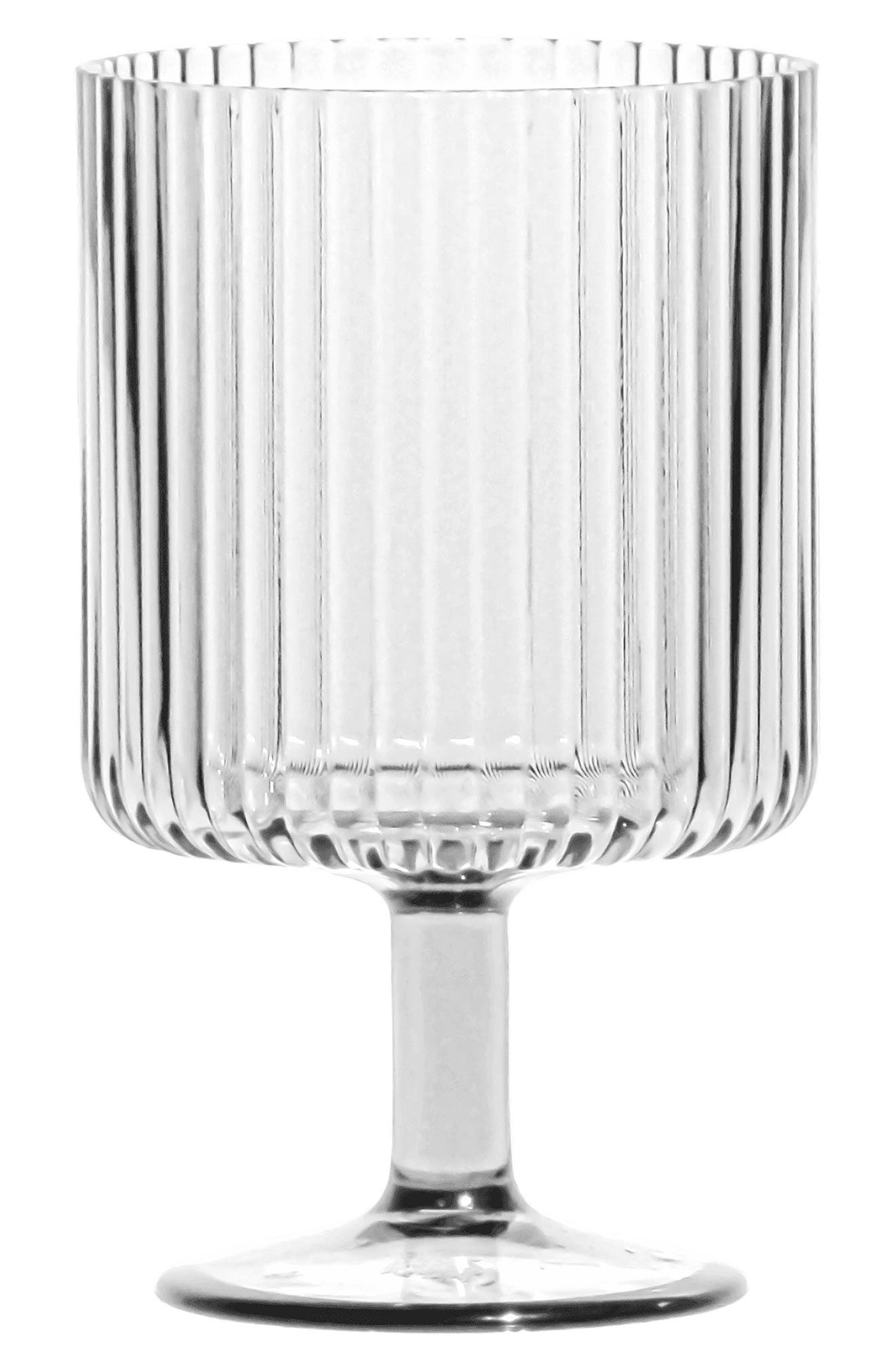 TarHong Set of 6 Shatterproof Mesa Stacking Goblets