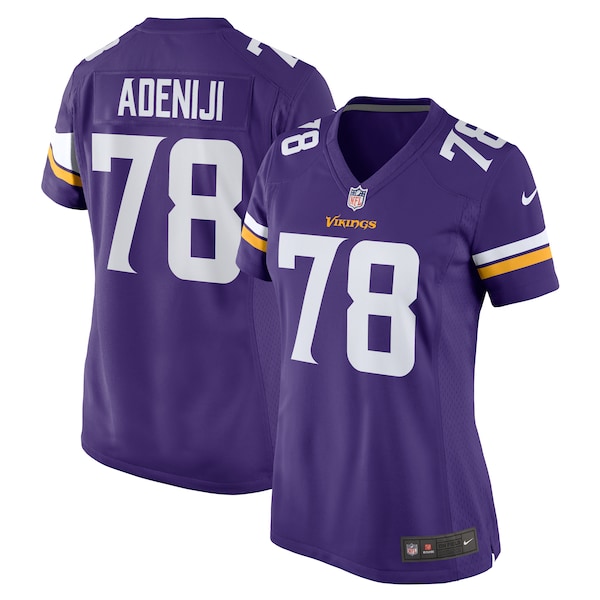 Hakeem Adeniji Minnesota Vikings Nike Women's Team Game Jersey -  Purple