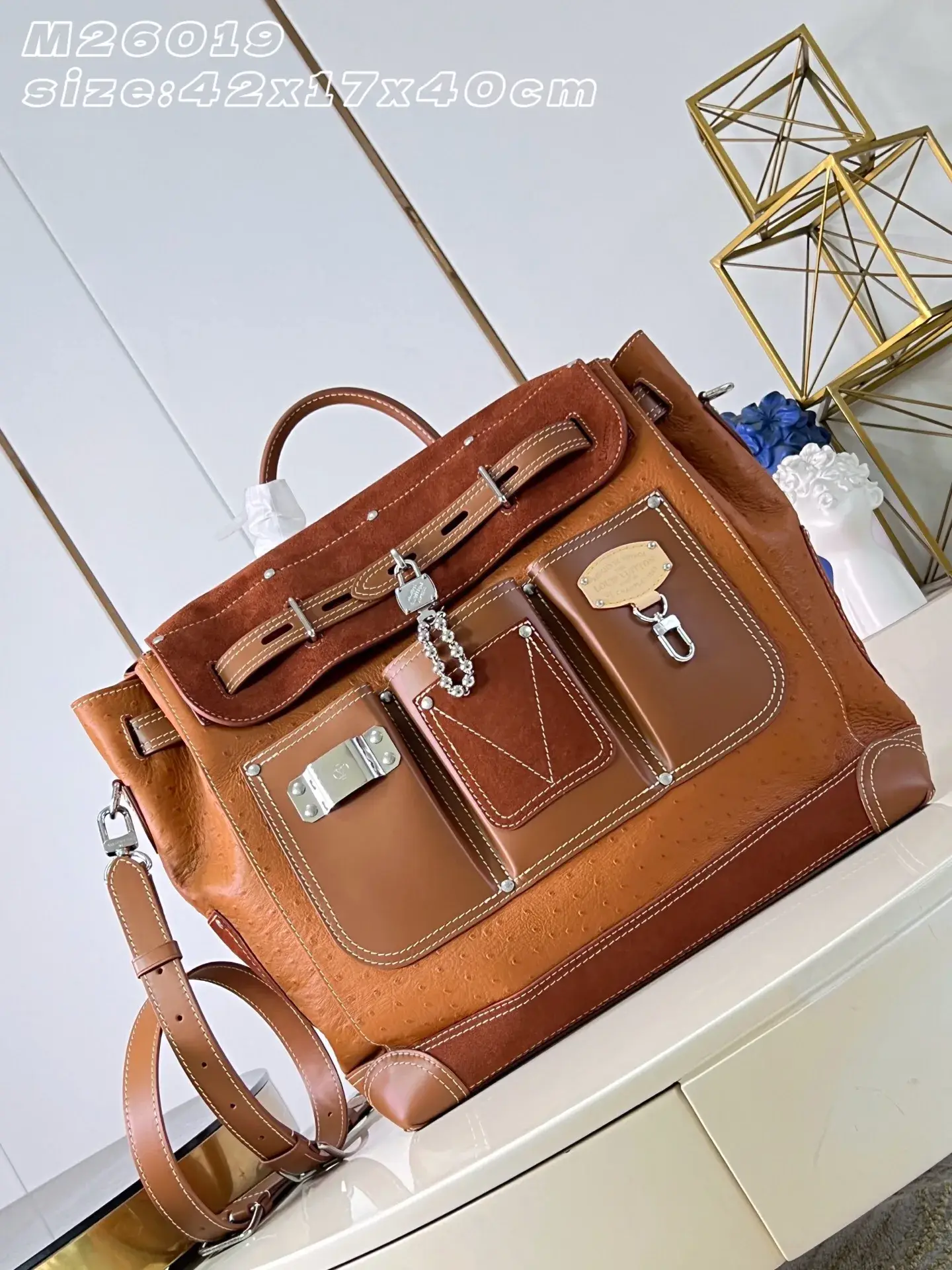 Louis Vuitton Suede Leather Tote Bag product photo from LabelPicks