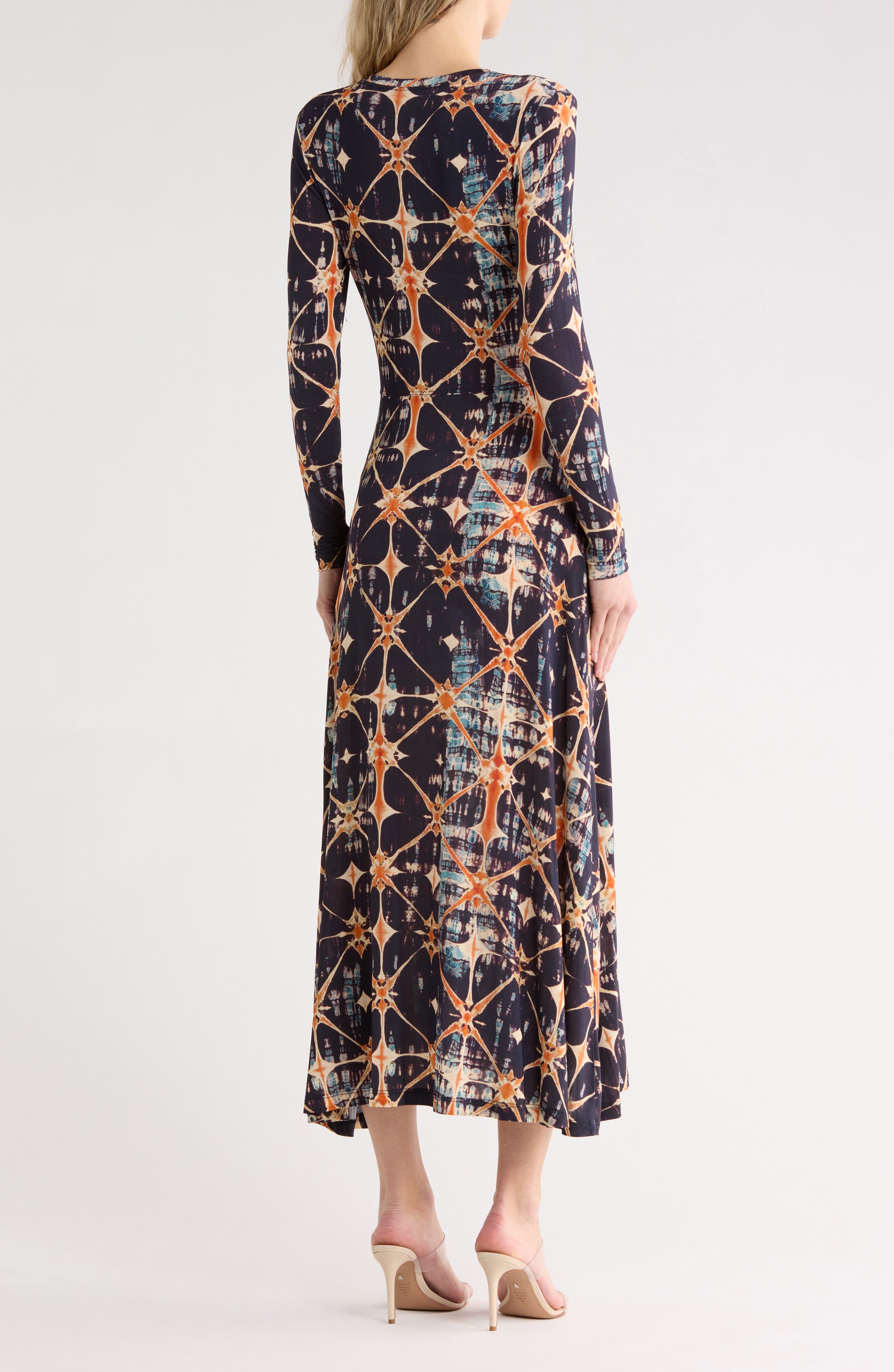 Ulla Johnson Naia Long Sleeve Ruched Midi Dress