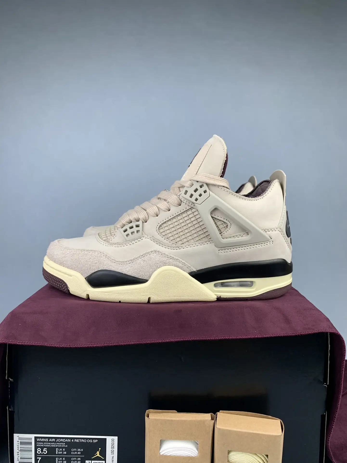 A Ma Maniére x Air Jordan 4 Retro OG SP “Fossil Stone” Shoes product photo from LabelPicks