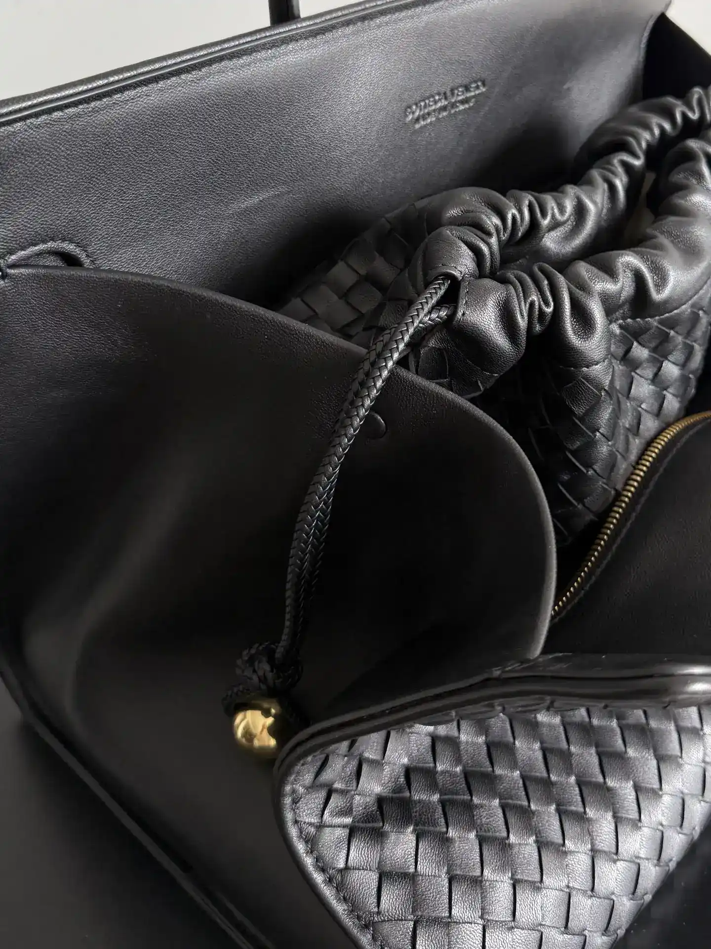 Bottega Veneta Intrecciato Woven Leather Dustbag Tote Bag product photo from LabelPicks