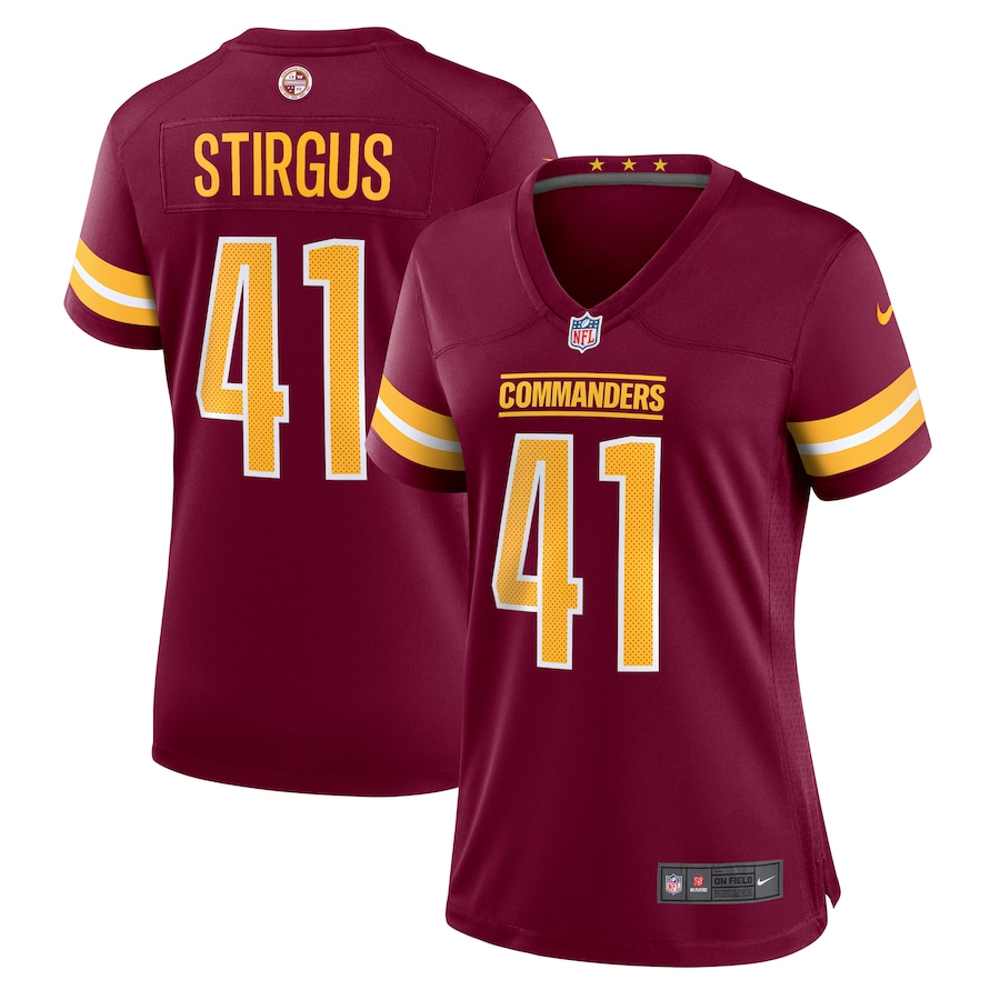 D.J. Stirgus Washington Commanders Nike Women's Team Game Jersey - Burgundy