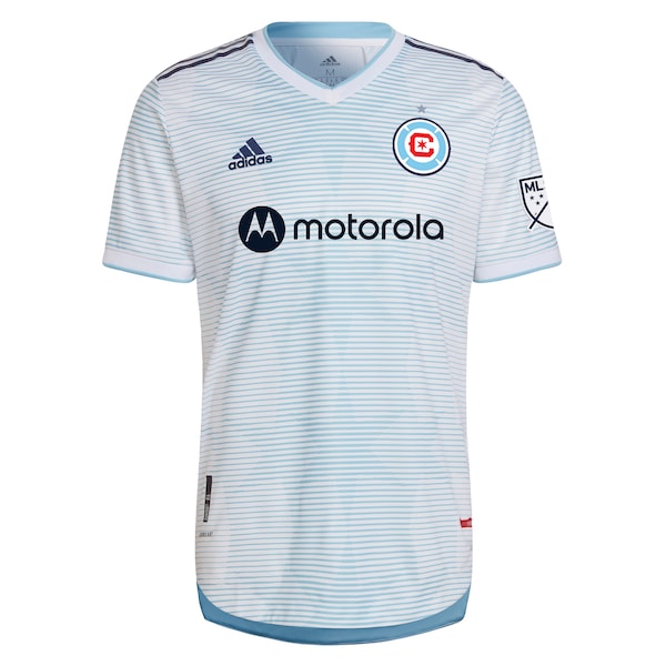 Chicago Fire adidas 2022 Lakefront Kit Authentic Custom Jersey - White