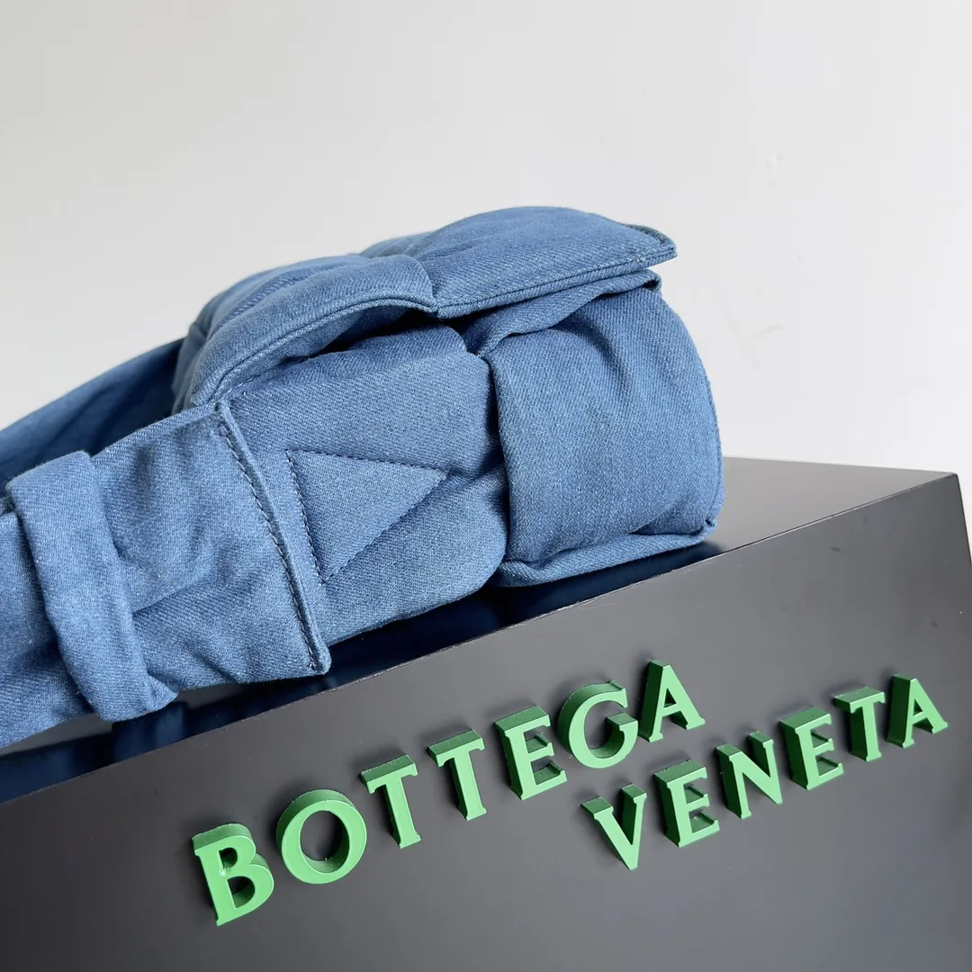 Bottega Veneta Cassette Blue Nylon Belt Bag product photo from LabelPicks