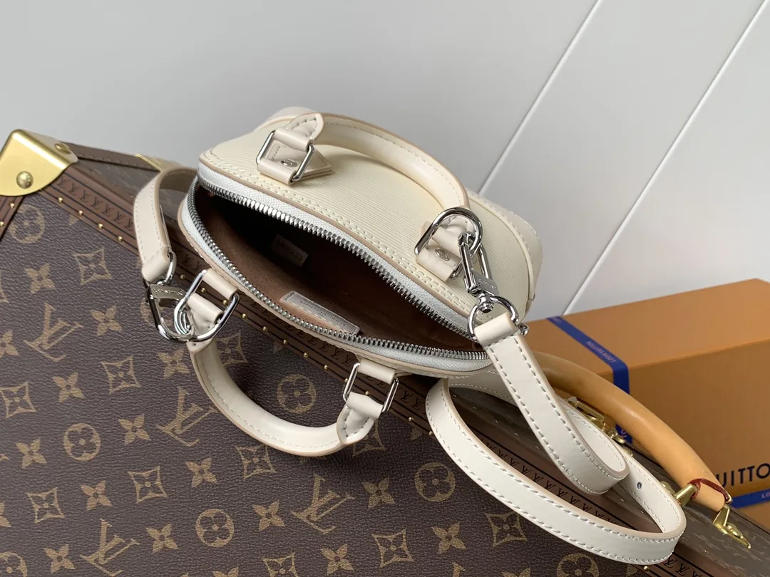 Louis Vuitton Alma Black Grained Leather Top Handle Bag product photo from LabelPicks