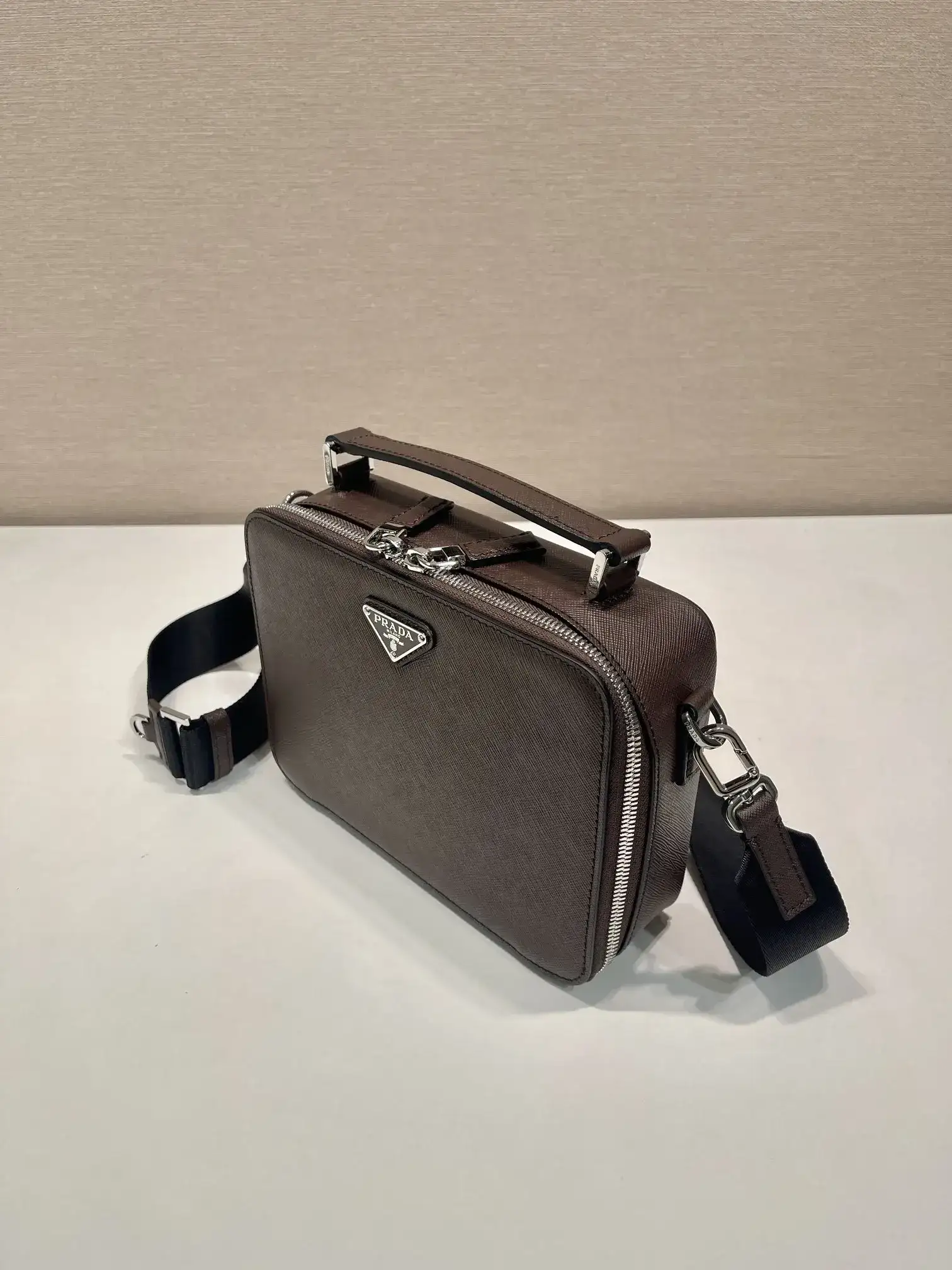 Prada Grained Leather Shoulder Bag product photo from LabelPicks