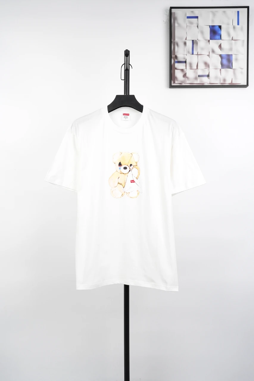Supreme White Crying Bear Graphic T-Shirt product photo from LabelPicks