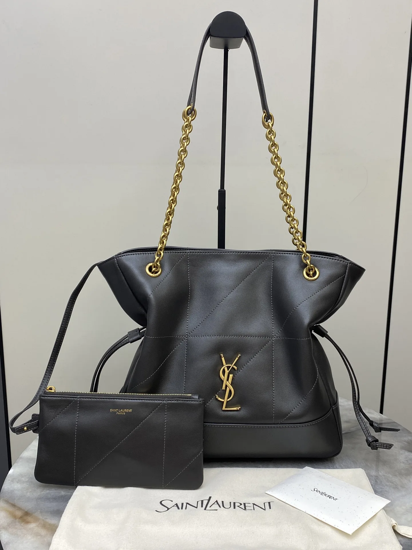 Saint Laurent Lambskin Jamie Bucket Bag product photo from LabelPicks