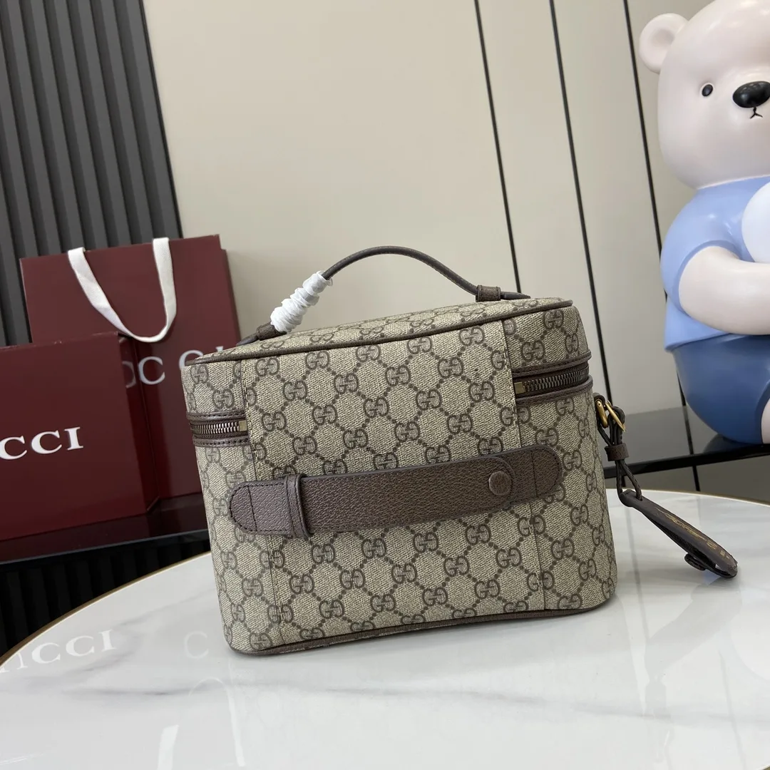 Gucci Brown Canvas and Leather Top Handle Bag product photo from LabelPicks