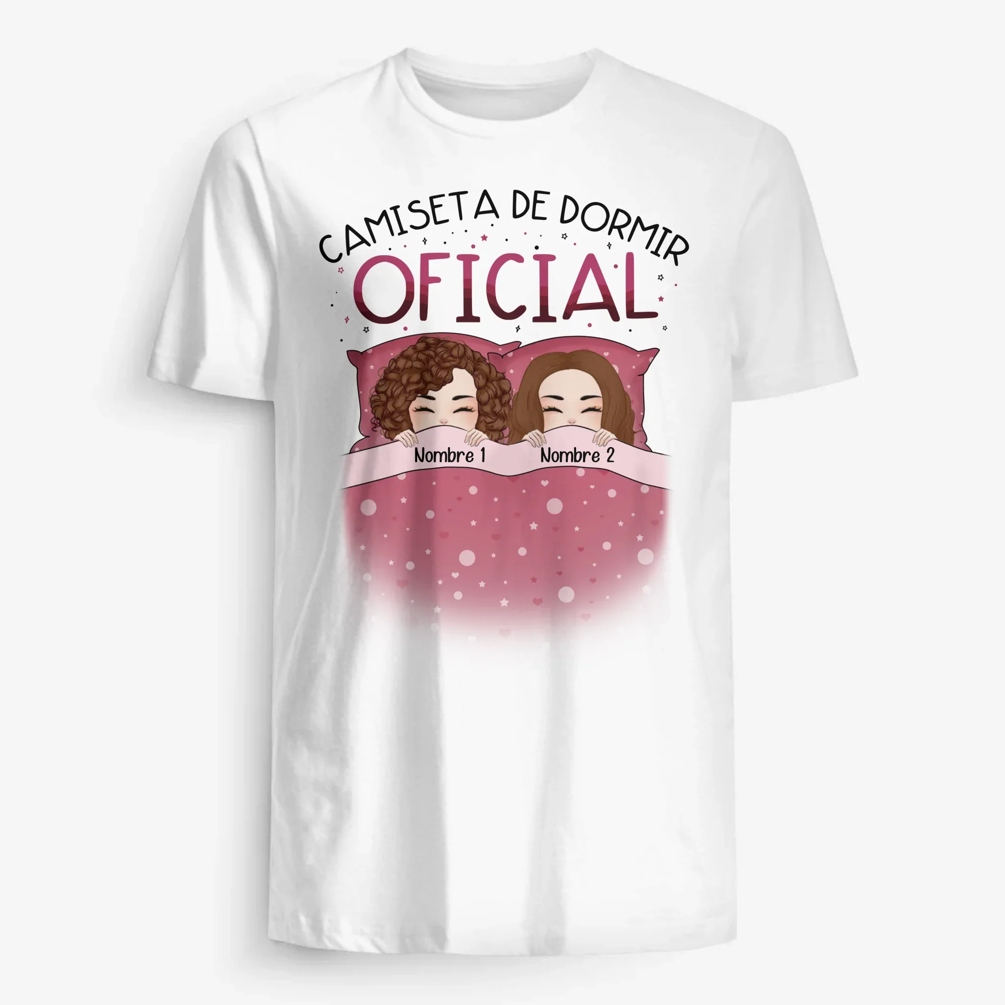 Personalizar Camisetas Para Amigas | Personalizado Regalo Amigo Invisible | Camiseta de dormir oficial