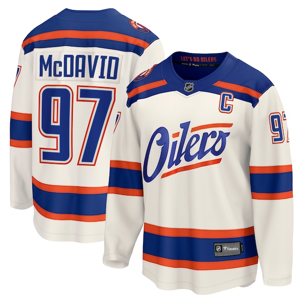 Connor McDavid Edmonton Oilers  Alternate Breakaway Jersey - Light Beige