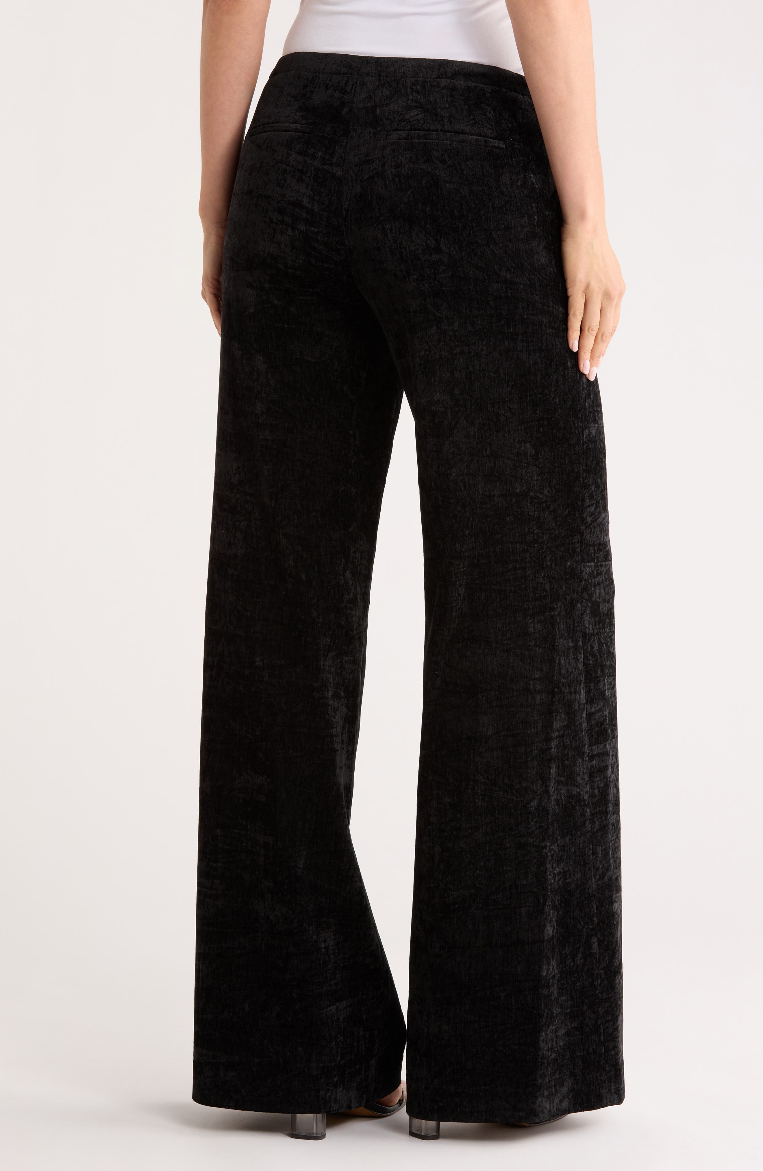Alice + Olivia Conor Velvet Wide Leg Pants
