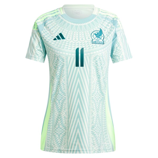 Santiago Giménez Mexico National Team adidas Women's 2024 Away Replica Player Jersey - Green