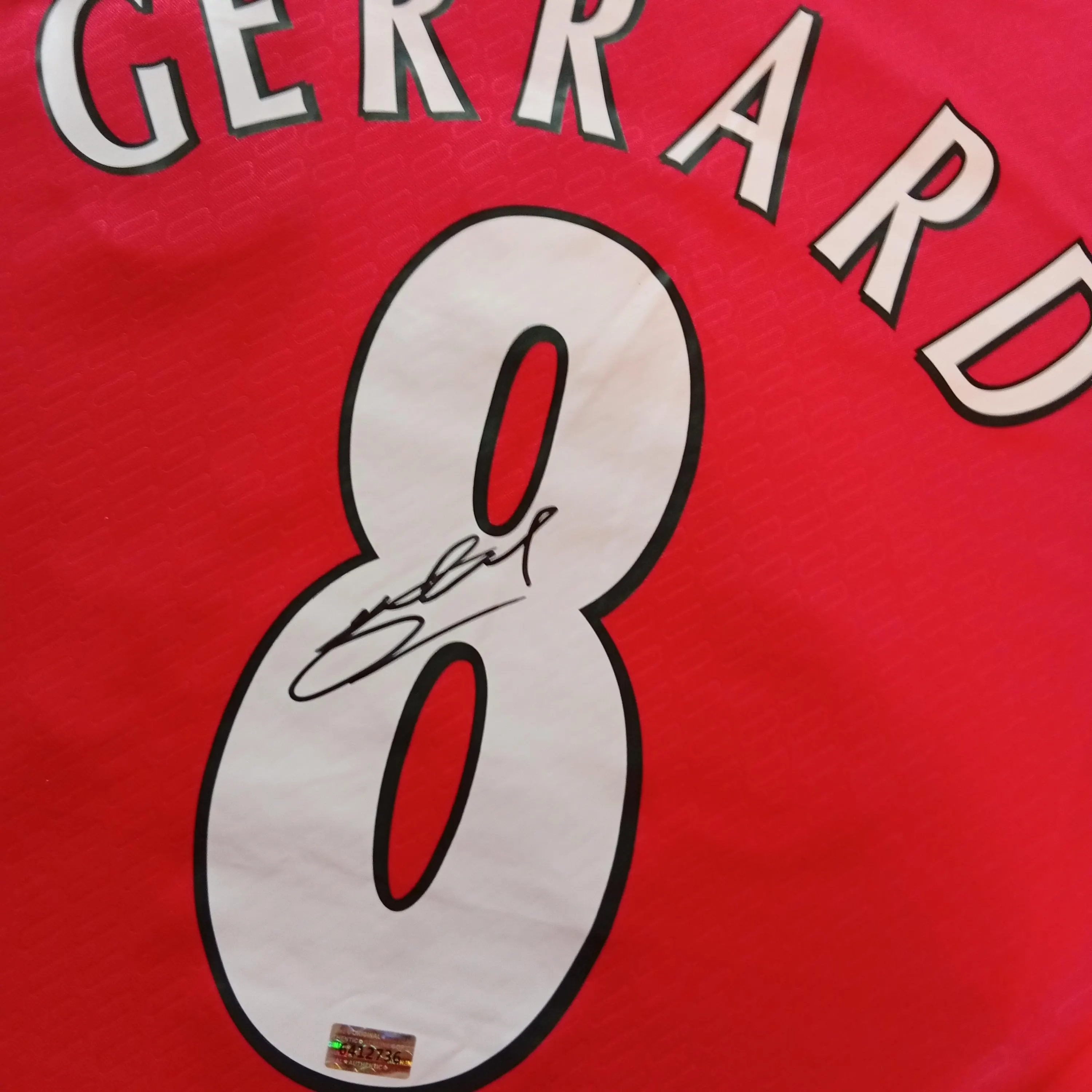Steven Gerrard Signed Autographed Liverpool FC Football Shirt With COA