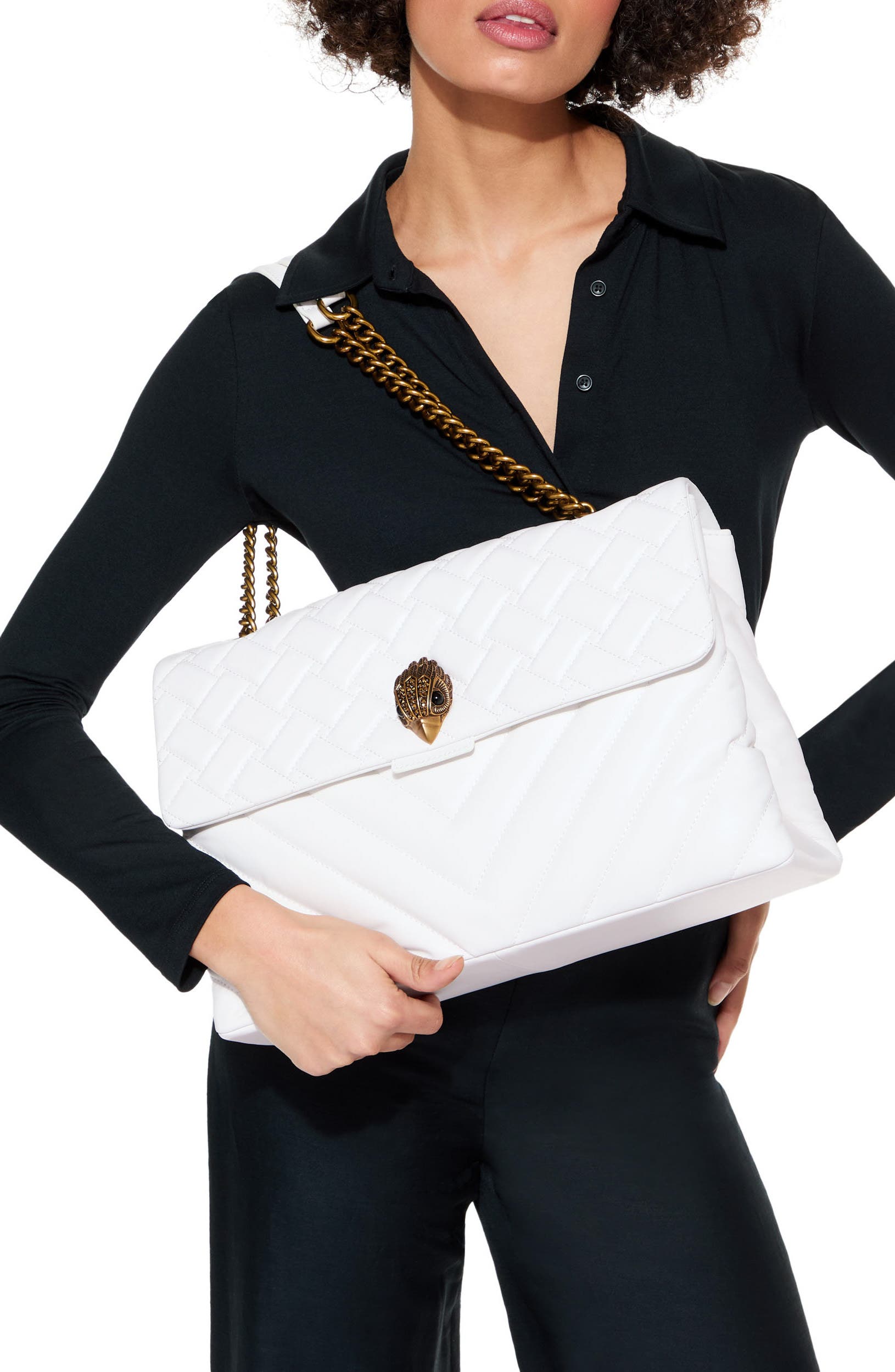 Kurt Geiger London Extra Large Kensington Leather Shoulder Bag