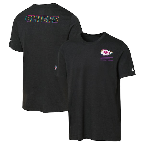 Kansas City Chiefs Nike Youth 2025 NFL Crucial Catch Tri-Blend Dri-FIT T-Shirt - Black