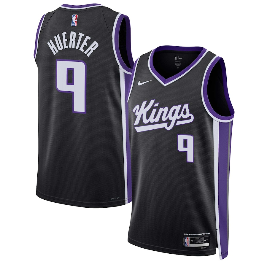 Kevin Huerter Sacramento Kings Nike Unisex Swingman Jersey - Association Edition - Black
