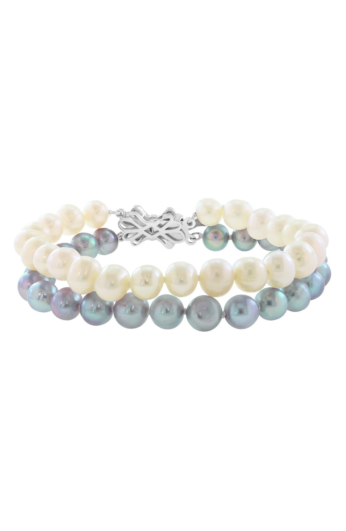 EFFY Sterling Silver Freshwater Pearl Double Strand Bracelet