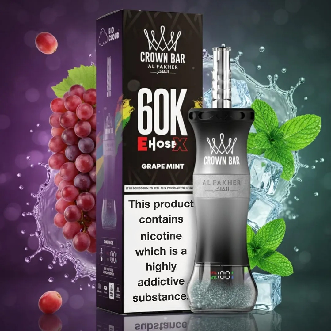 Al Fakher Crown Bar E Hose X 60K Disposable Vape (5%, 60000 Puffs)