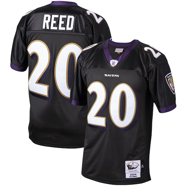 Ed Reed Baltimore Ravens 2004 Authentic Throwback Retired Player Jersey - Black