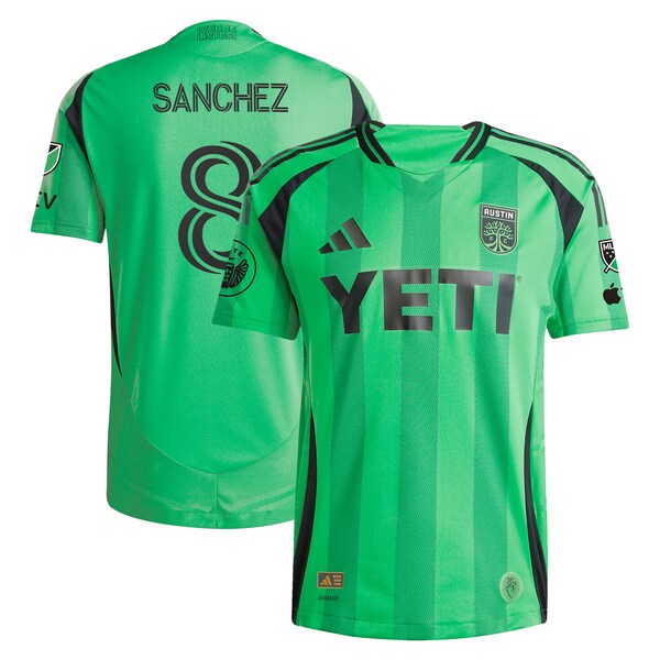 Ilie Sanchez Austin FC adidas 2025 The Heartbeat Kit Authentic Player Jersey - Green