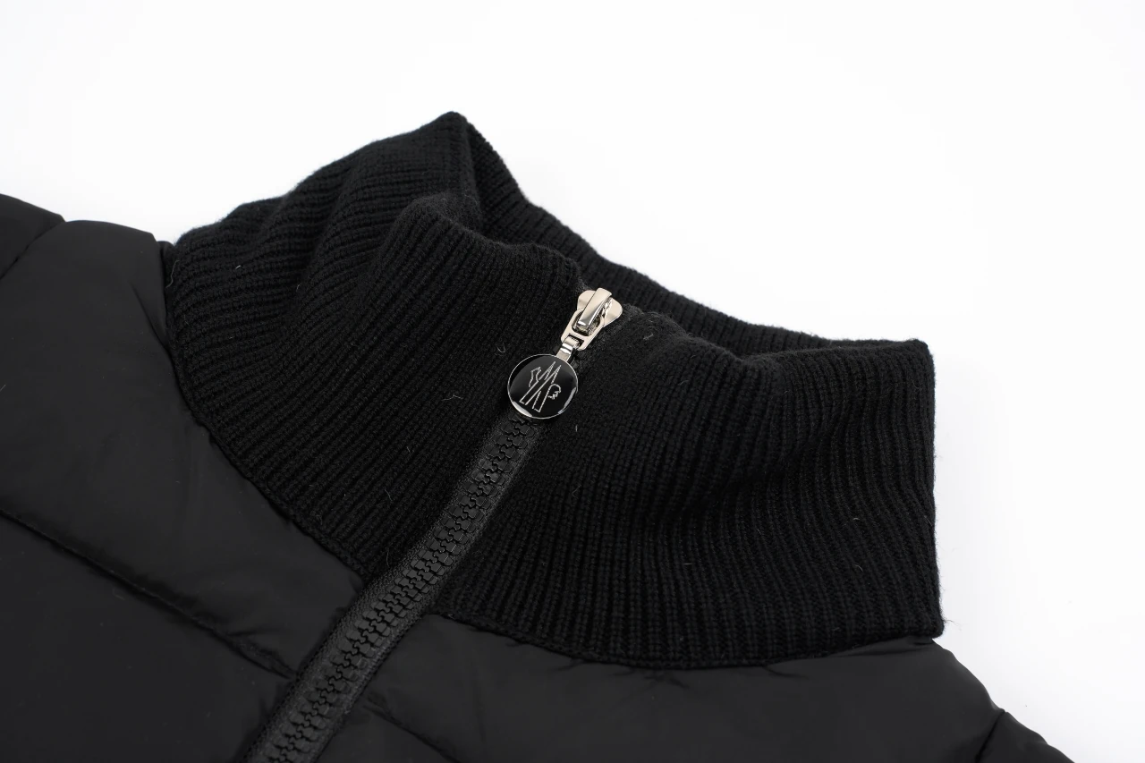 Moncler Black Knit-Sleeve Down Jacket product photo from LabelPicks
