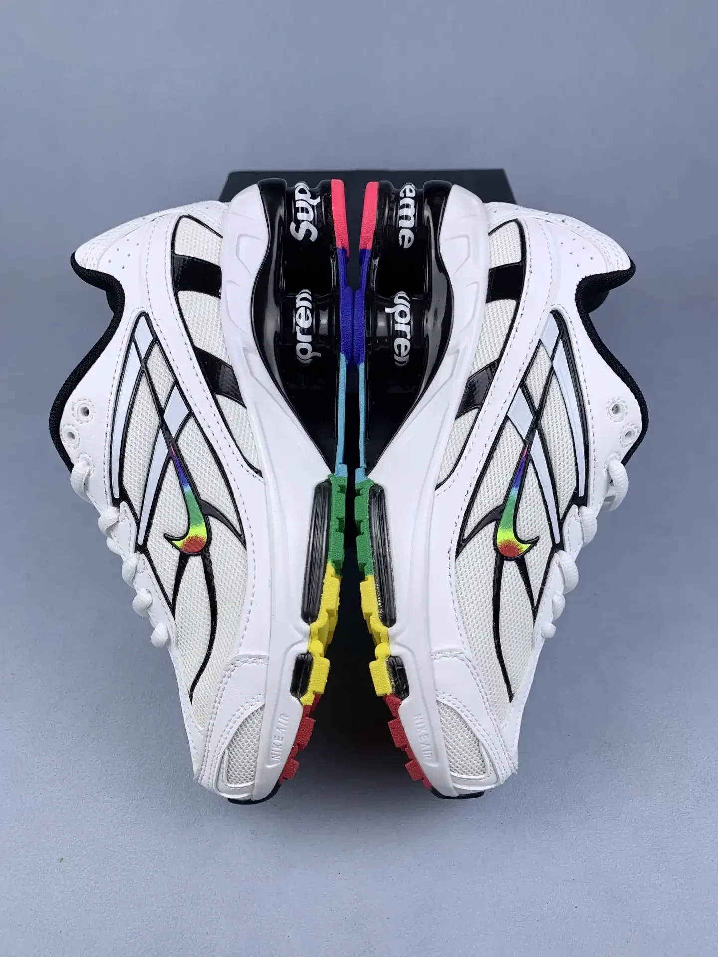 Supreme x Nike Shox Ride 2 SP 'White/Various Colours' Shoes product photo from LabelPicks