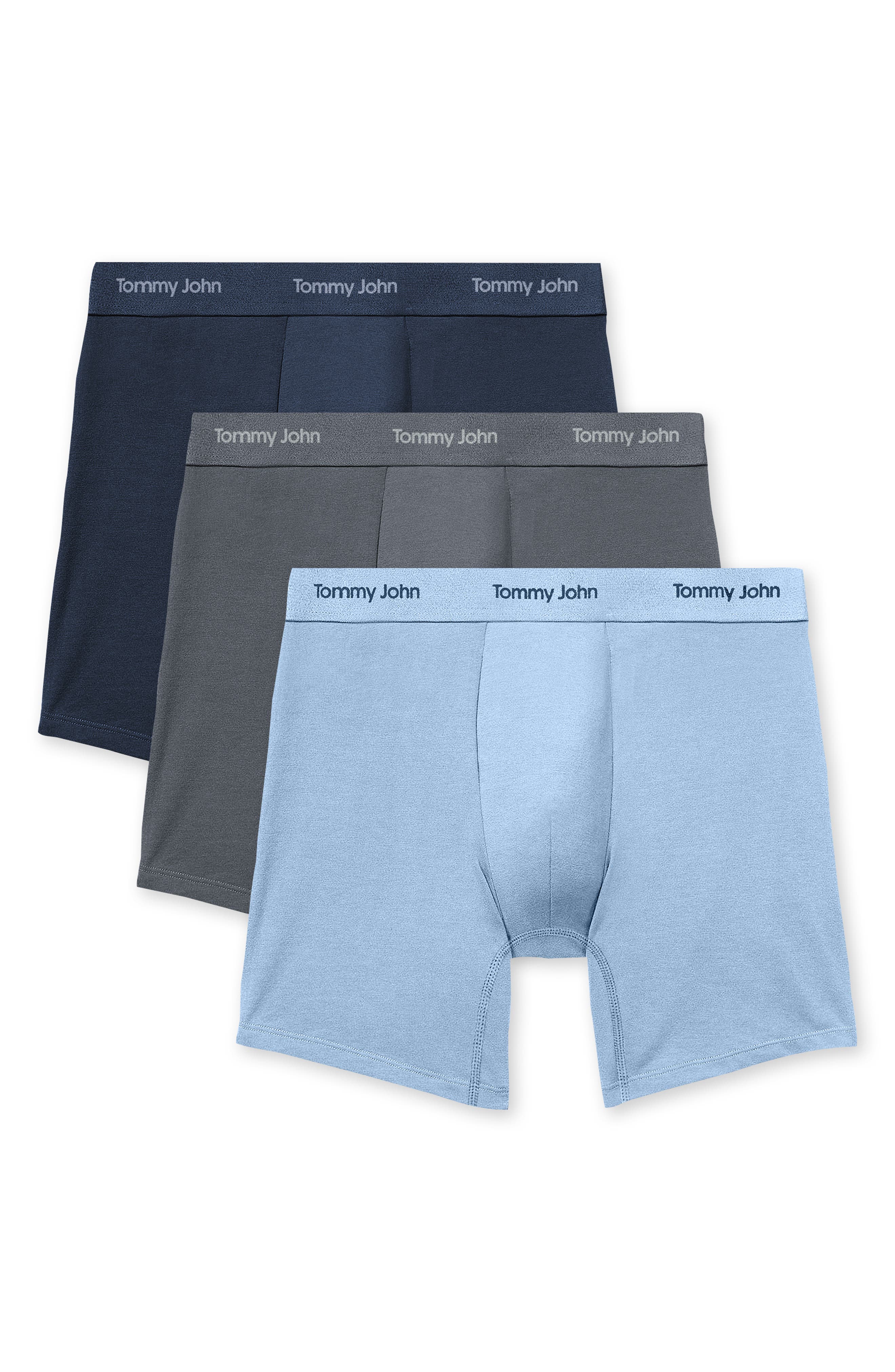 Tommy John 3-Pack Essential Second Skin Boxer Briefs