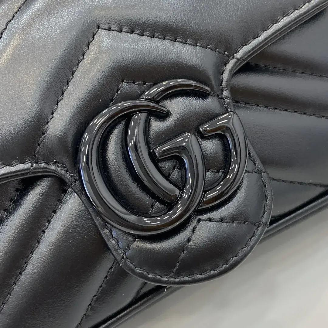 Gucci Marmont Black Quilted Leather Shoulder Bag product photo from LabelPicks